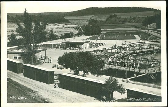 Rakovnik  koupaliste | antikvariat - detail pohlednice