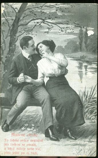 Blazene chvile | antikvariat - detail pohlednice