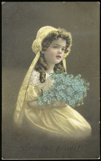 Srdecne prani | antikvariat - detail pohlednice