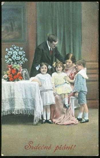 Srdecne prani | antikvariat - detail pohlednice