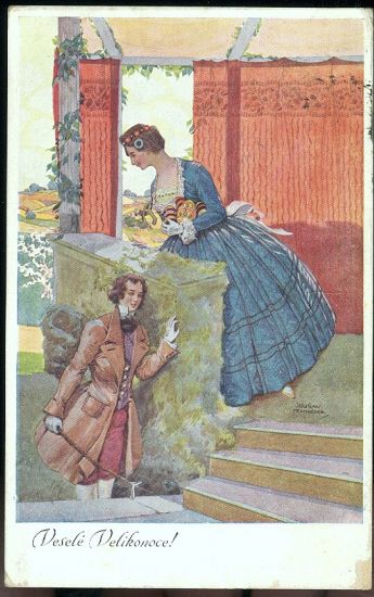 Vesele Velikonoce | antikvariat - detail pohlednice