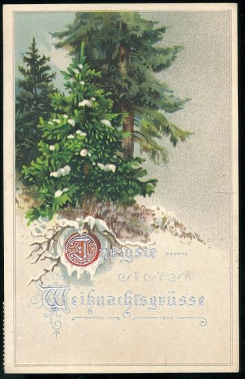 Vanocni prani | antikvariat - detail pohlednice