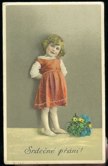 Srdecne prani | antikvariat - detail pohlednice