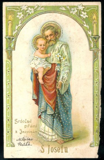 Srdecne prani k jmeninam | antikvariat - detail pohlednice
