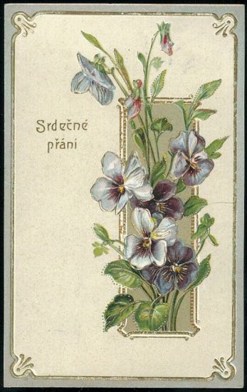 Srdecne prani | antikvariat - detail pohlednice