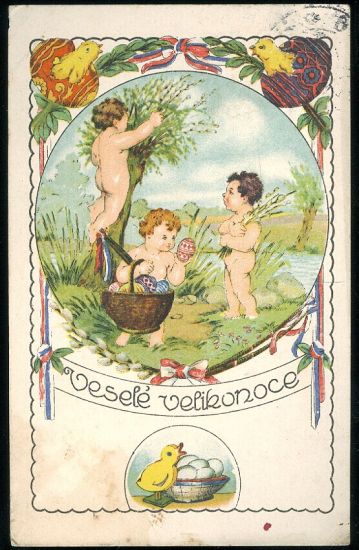 Vesele Velikonoce | antikvariat - detail pohlednice
