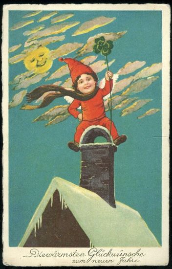 Novorocni pozdrav | antikvariat - detail pohlednice