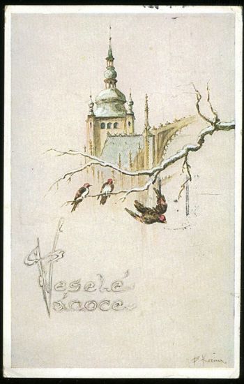 Vesele Vanoce | antikvariat - detail pohlednice