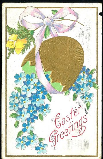 Easter Greetings | antikvariat - detail pohlednice
