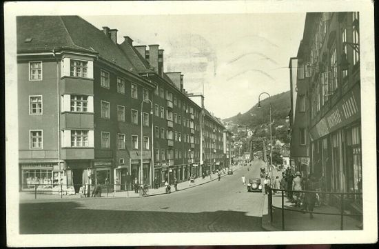 Decin  Tyrsova ulice | antikvariat - detail pohlednice