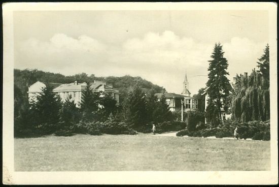 Lazne Velichovky  Lazensky park | antikvariat - detail pohlednice