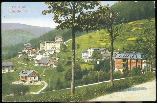 Partie aus Spindemule | antikvariat - detail pohlednice