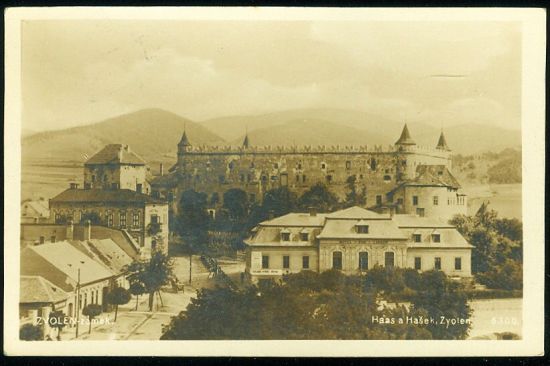 Zvolen  zamek | antikvariat - detail pohlednice
