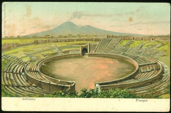 Pompei | antikvariat - detail pohlednice