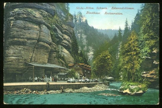 Sachs Bohm Schweiz Blockhaus Restauration | antikvariat - detail pohlednice