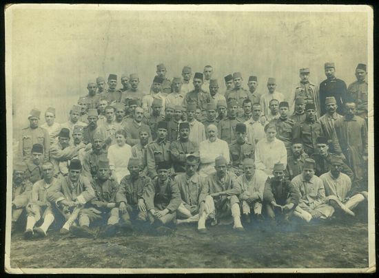 Fotografie vojenska nemocnice | antikvariat - detail pohlednice