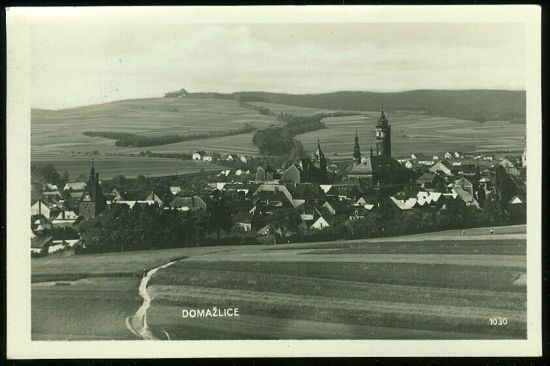 Domazlice | antikvariat - detail pohlednice