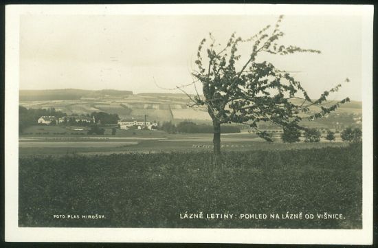 Lazne Letiny  Pohled na lazne od Visnice | antikvariat - detail pohlednice