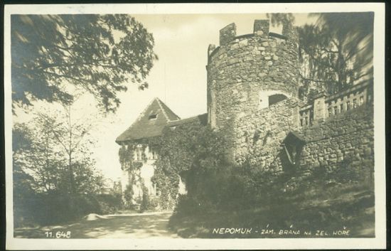 Nepomuk  Zam brana na Zel Hore | antikvariat - detail pohlednice