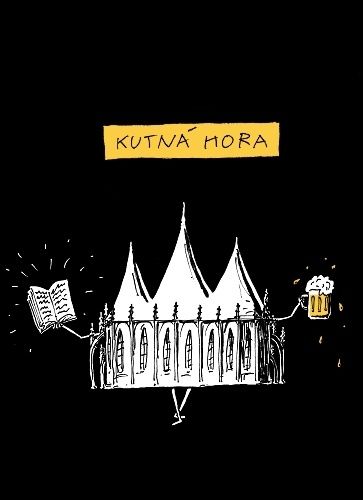 Kutna Hora  Barbora - Cerne bavlnene tricko | antikvariat - detail tricka